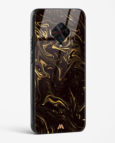 Black Gold Marble Glass Case Phone Cover (Vivo)