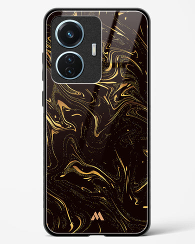 Black Gold Marble Glass Case Phone Cover (Vivo)