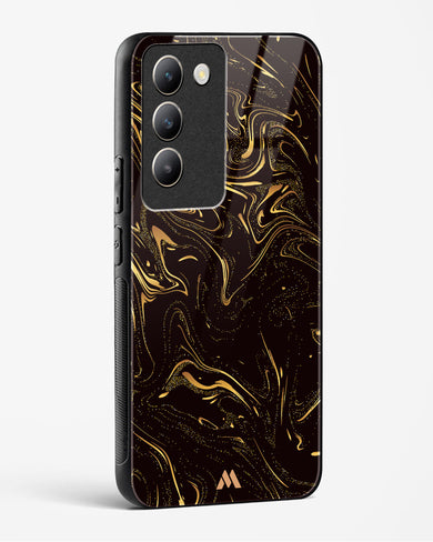 Black Gold Marble Glass Case Phone Cover (Vivo)