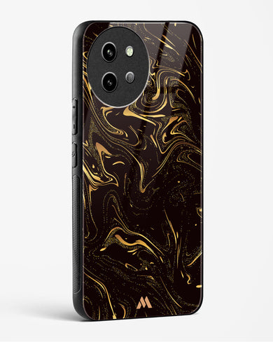 Black Gold Marble Glass Case Phone Cover (Vivo)