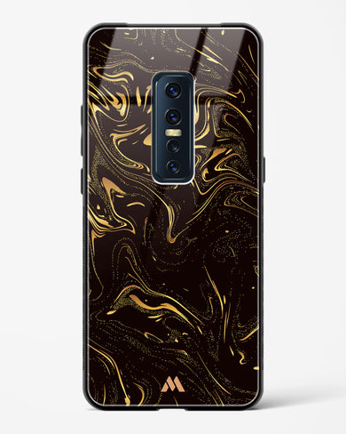 Black Gold Marble Glass Case Phone Cover (Vivo)