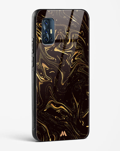 Black Gold Marble Glass Case Phone Cover (Vivo)