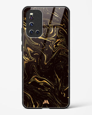 Black Gold Marble Glass Case Phone Cover (Vivo)