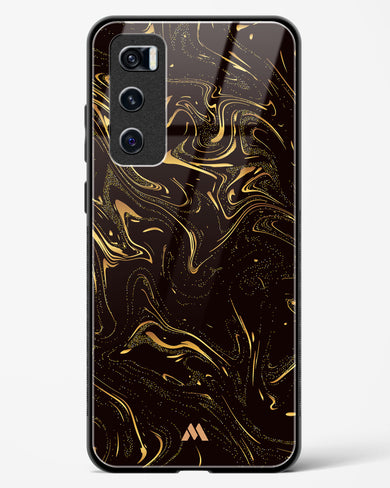 Black Gold Marble Glass Case Phone Cover (Vivo)