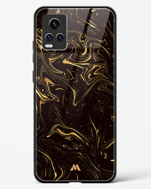 Black Gold Marble Glass Case Phone Cover (Vivo)