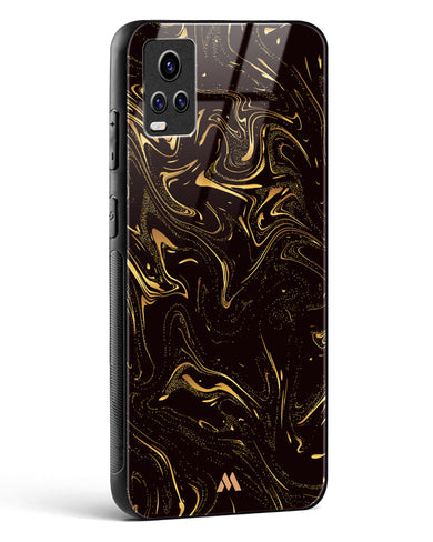 Black Gold Marble Glass Case Phone Cover (Vivo)