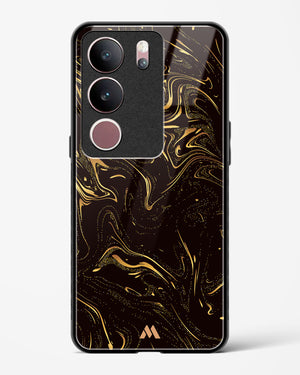 Black Gold Marble Glass Case Phone Cover (Vivo)