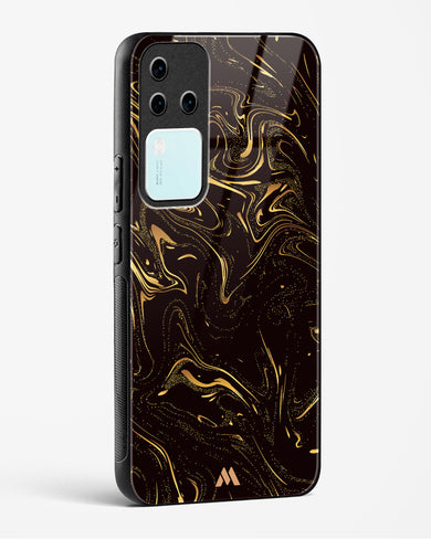 Black Gold Marble Glass Case Phone Cover (Vivo)