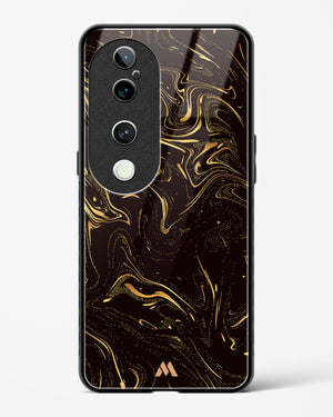Black Gold Marble Glass Case Phone Cover (Vivo)