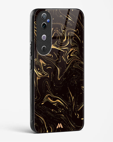 Black Gold Marble Glass Case Phone Cover (Vivo)