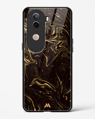 Black Gold Marble Glass Case Phone Cover (Vivo)