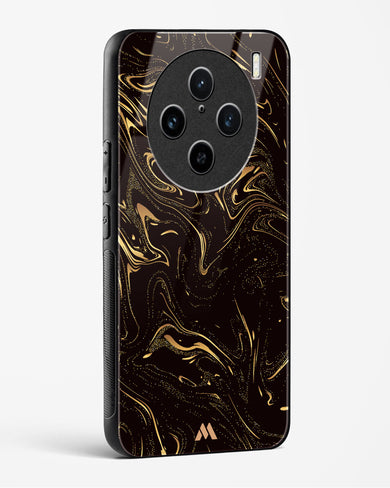 Black Gold Marble Glass Case Phone Cover (Vivo)