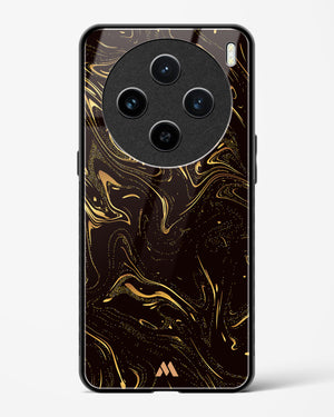 Black Gold Marble Glass Case Phone Cover (Vivo)