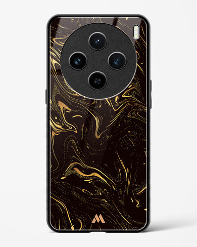 Black Gold Marble Glass Case Phone Cover (Vivo)