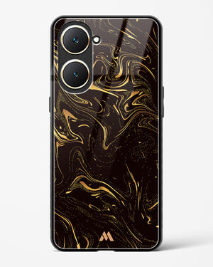 Black Gold Marble Glass Case Phone Cover (Vivo)