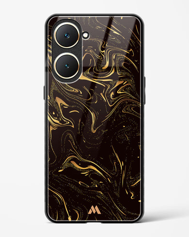 Black Gold Marble Glass Case Phone Cover (Vivo)