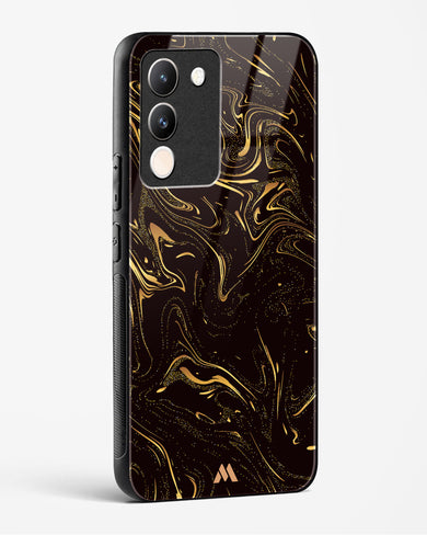 Black Gold Marble Glass Case Phone Cover (Vivo)