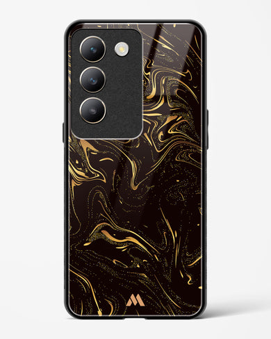 Black Gold Marble Glass Case Phone Cover (Vivo)