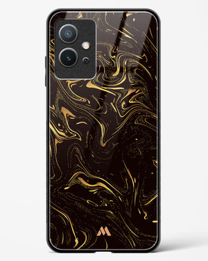 Black Gold Marble Glass Case Phone Cover (Vivo)