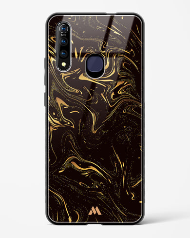 Black Gold Marble Glass Case Phone Cover (Vivo)