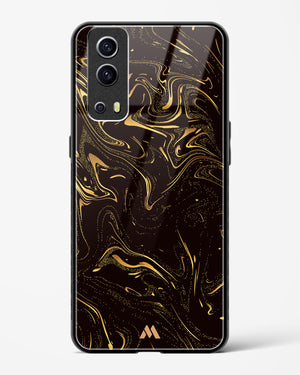 Black Gold Marble Glass Case Phone Cover (Vivo)