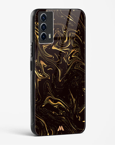 Black Gold Marble Glass Case Phone Cover (Vivo)