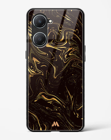 Black Gold Marble Glass Case Phone Cover (Vivo)