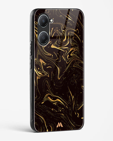 Black Gold Marble Glass Case Phone Cover (Vivo)