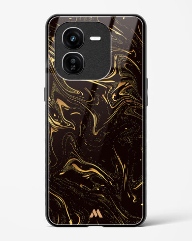 Black Gold Marble Glass Case Phone Cover (Vivo)