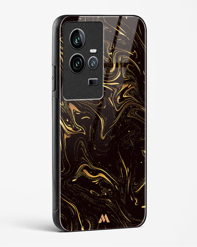 Black Gold Marble Glass Case Phone Cover (Vivo)