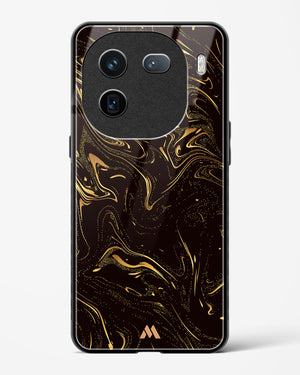 Black Gold Marble Glass Case Phone Cover (Vivo)