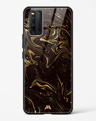 Black Gold Marble Glass Case Phone Cover (Vivo)