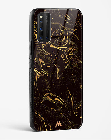 Black Gold Marble Glass Case Phone Cover (Vivo)