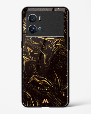 Black Gold Marble Glass Case Phone Cover-(Vivo)