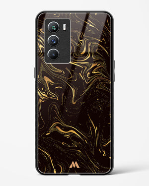 Black Gold Marble Glass Case Phone Cover (Vivo)