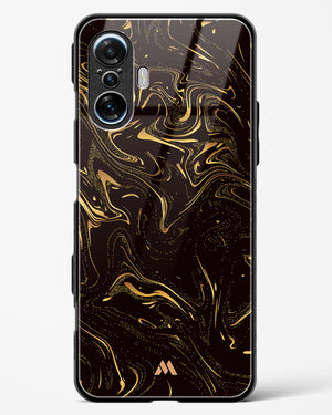 Black Gold Marble Glass Case Phone Cover (Xiaomi)