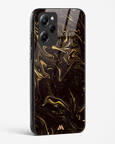 Black Gold Marble Glass Case Phone Cover (Xiaomi)