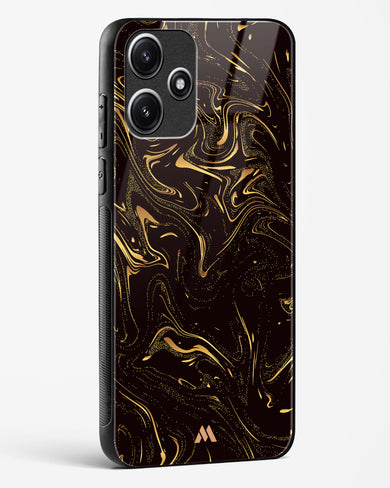 Black Gold Marble Glass Case Phone Cover (Xiaomi)