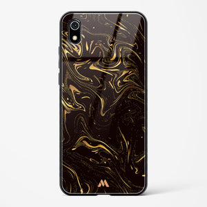 Black Gold Marble Glass Case Phone Cover (Xiaomi)