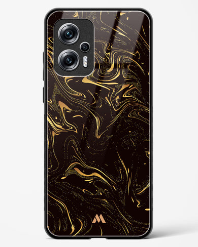 Black Gold Marble Glass Case Phone Cover (Xiaomi)