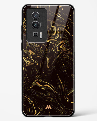 Black Gold Marble Glass Case Phone Cover (Xiaomi)