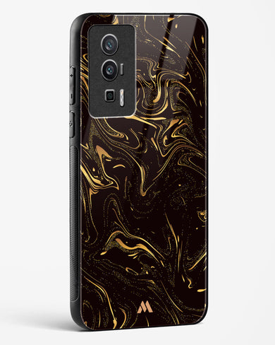 Black Gold Marble Glass Case Phone Cover (Xiaomi)