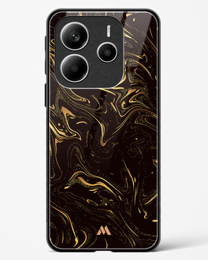 Black Gold Marble Glass Case Phone Cover (Xiaomi)