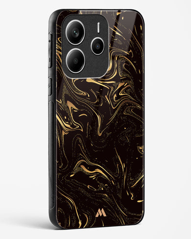 Black Gold Marble Glass Case Phone Cover (Xiaomi)