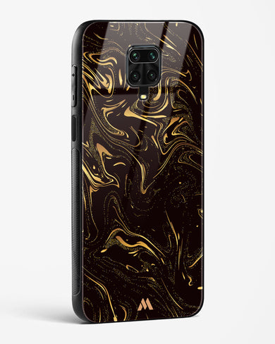 Black Gold Marble Glass Case Phone Cover (Xiaomi)