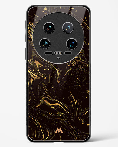 Black Gold Marble Glass Case Phone Cover (Xiaomi)