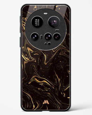 Black Gold Marble Glass Case Phone Cover (Xiaomi)