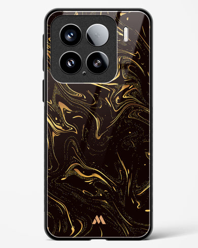 Black Gold Marble Glass Case Phone Cover (Xiaomi)