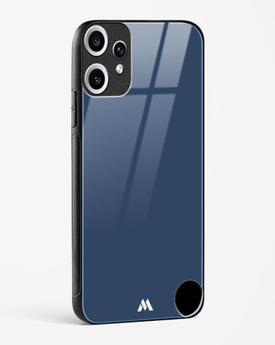 Gray Blue Life Glass Case Phone Cover (Nothing)