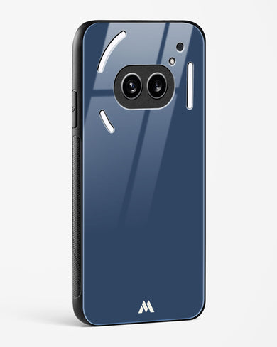 Gray Blue Life Glass Case Phone Cover (Nothing)